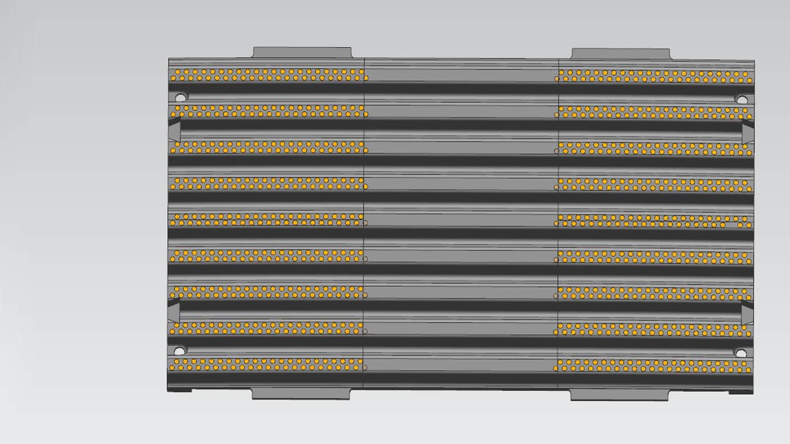 3D model - dome liner with alloy bar array