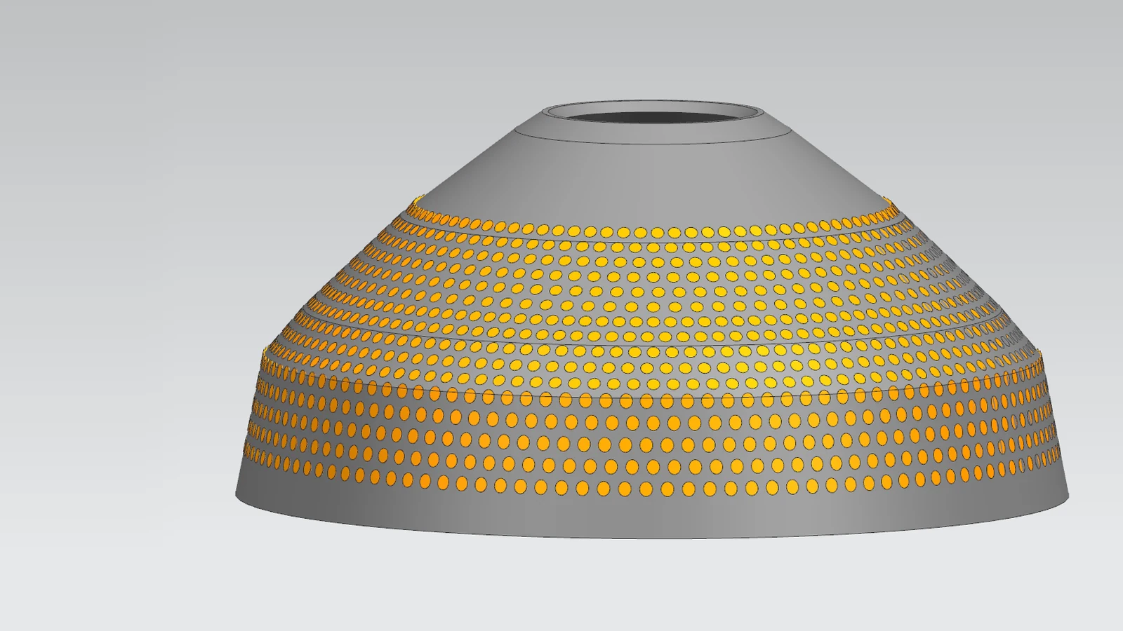 3D model - ribbed liner plates with alloy bar rows