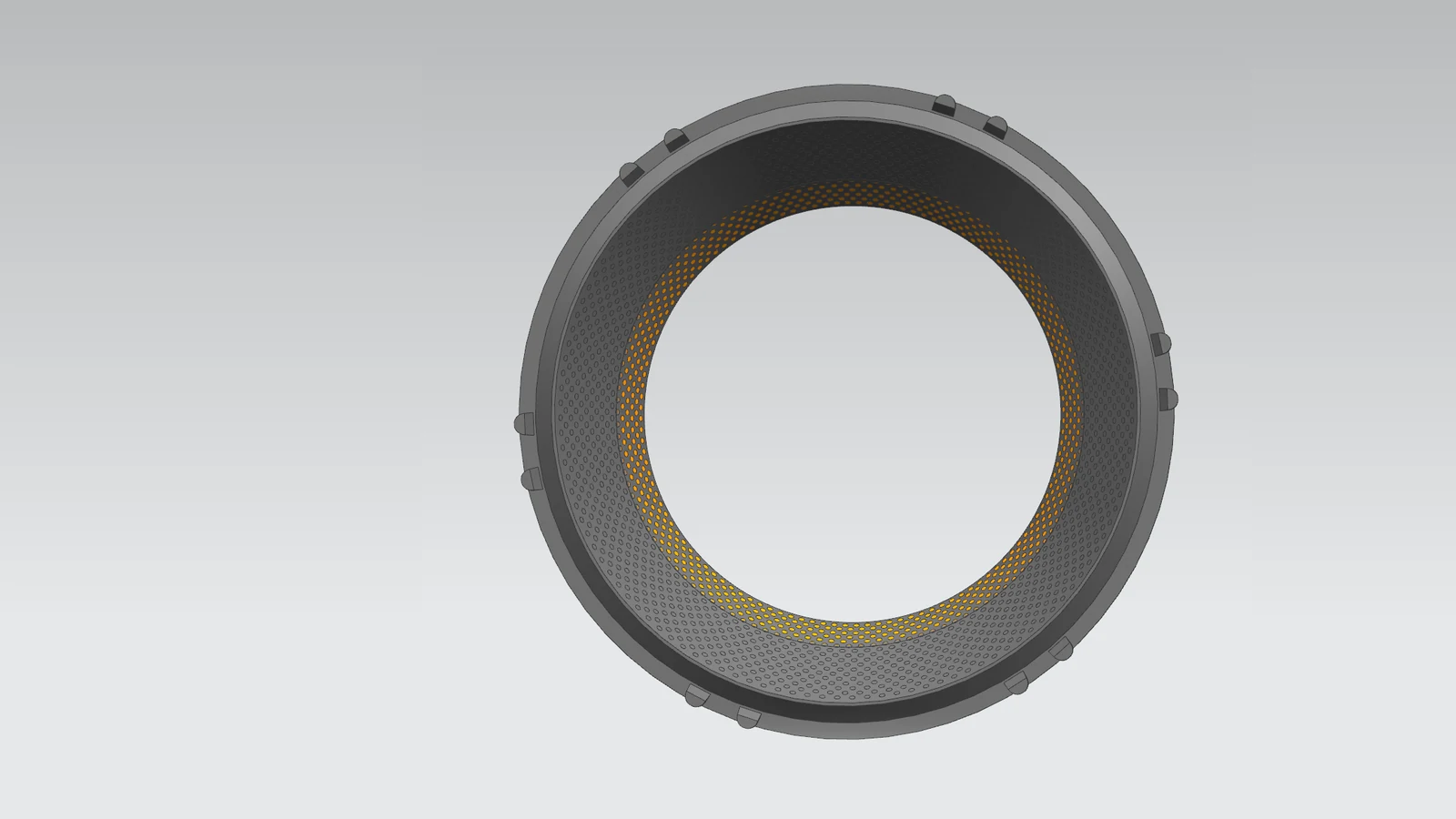 3D model - jaw plate with alloy bar inserts